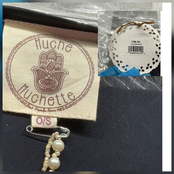 Muche et Muchette Xiu Smocked Dropped Waist Studded Western Mini Dress Sz. O/S - Picture 8 of 8